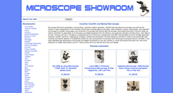 Desktop Screenshot of microscopeshowroom.com